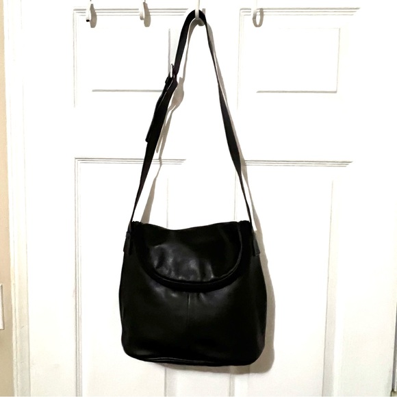 Maxx New York Black 100% Cow Leather Purse Shoulder Bag - Picture 9 of 14